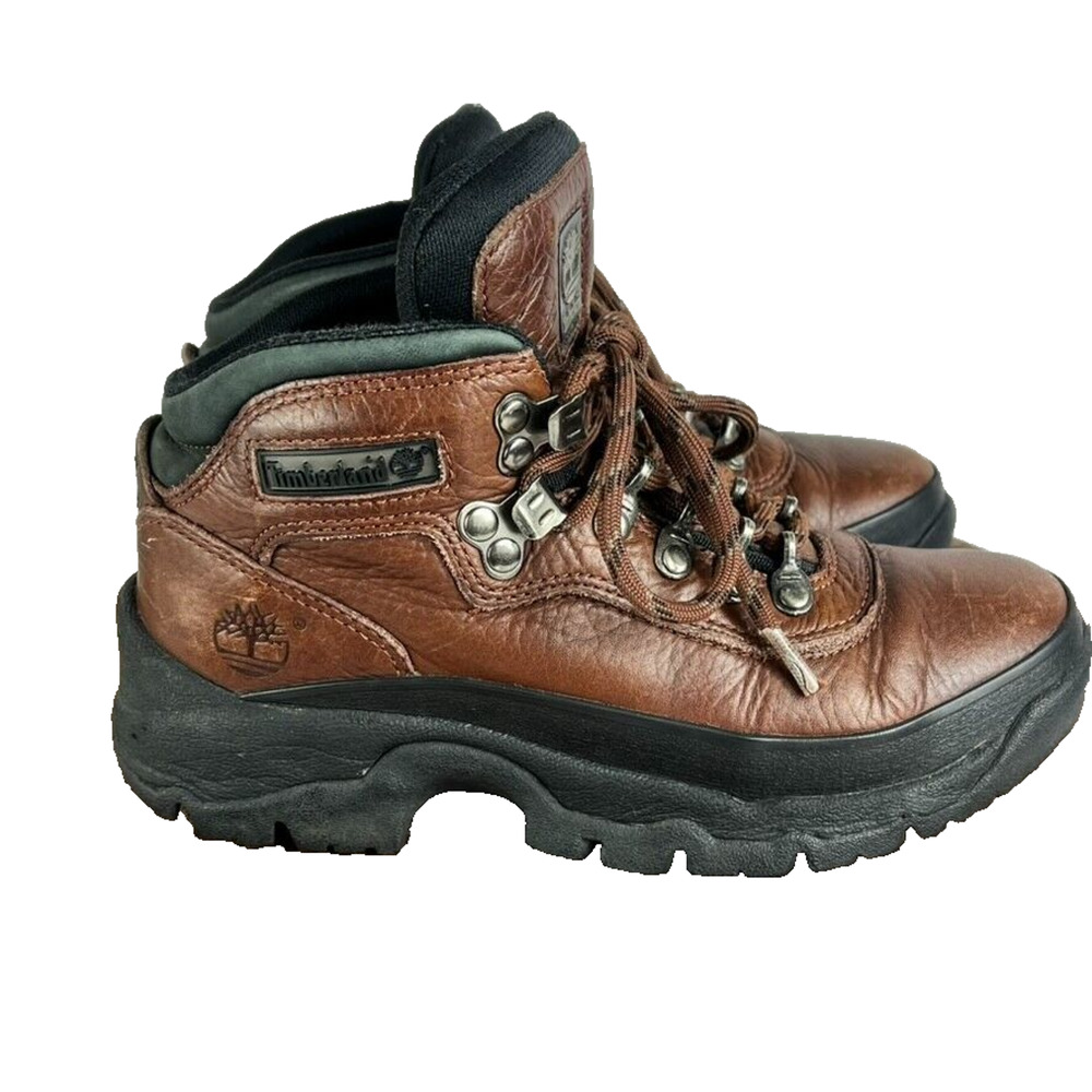 Timberland Boots Shoes Woman's 6M Brown Hiking Performance ACT Leather 96323
